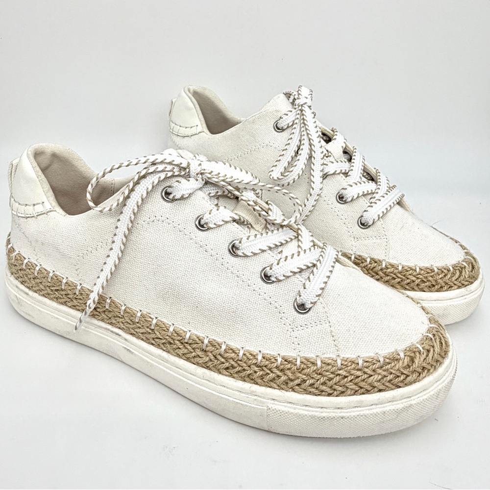 Torrid Off White Lace Up Sneakers - Size 8